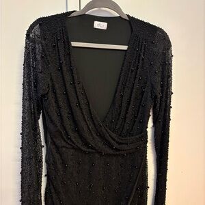 Black Beaded Dress